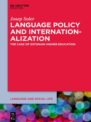 cover image of Language Policy and the Internationalization of Universities